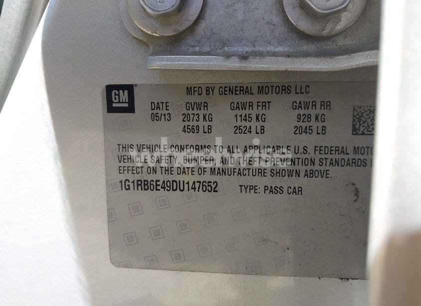 Photo 9 of 2013 Chevrolet Volt (VIN 1G1RB6E49DU147652)