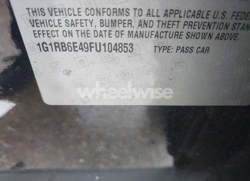 Photo 9 of 2015 Chevrolet Volt (VIN 1G1RB6E49FU104853)