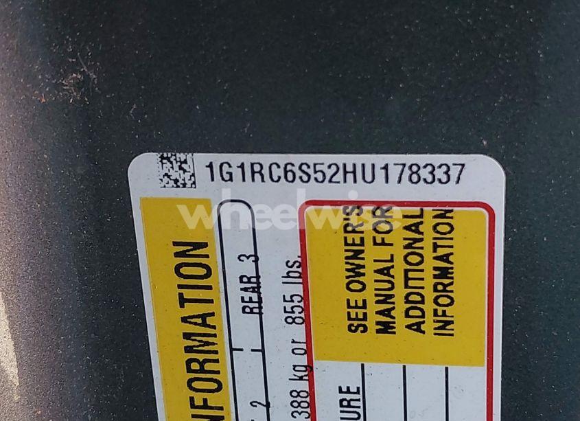 Photo 9 of 2017 Chevrolet Volt LT (VIN 1G1RC6S52HU178337)