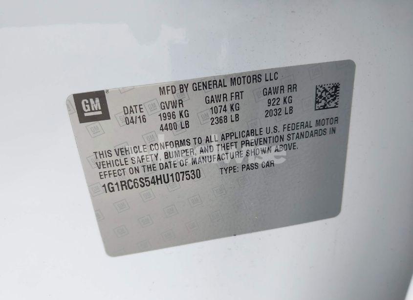 Photo 9 of 2017 Chevrolet Volt LT (VIN 1G1RC6S54HU107530)