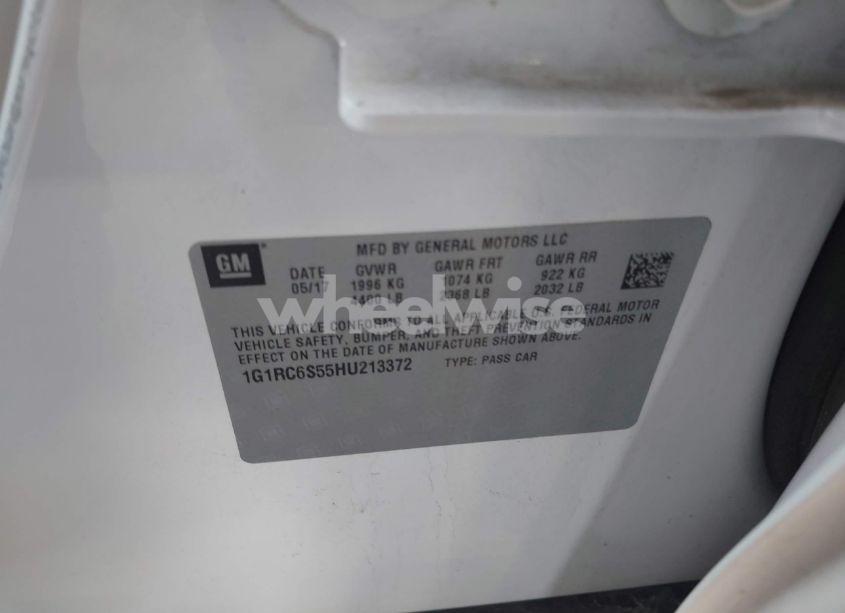 Photo 9 of 2017 Chevrolet Volt LT (VIN 1G1RC6S55HU213372)