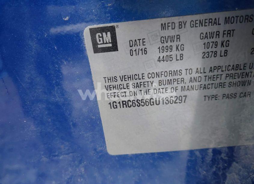 Photo 9 of 2016 Chevrolet Volt LT (VIN 1G1RC6S56GU136297)