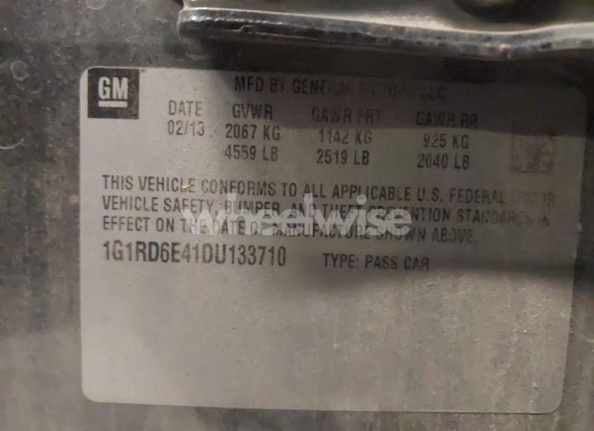 Photo 9 of 2013 Chevrolet Volt (VIN 1G1RD6E41DU133710)