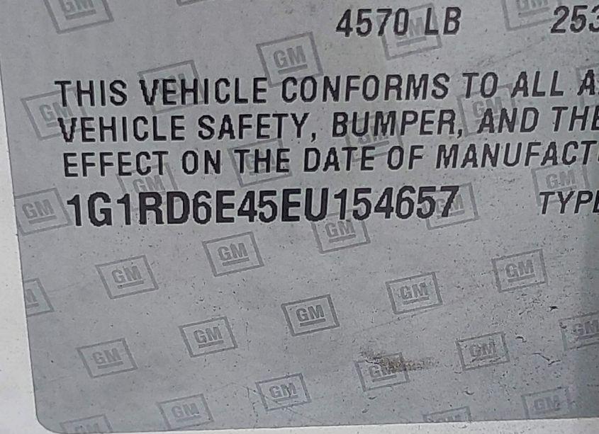 Photo 9 of 2014 Chevrolet Volt (VIN 1G1RD6E45EU154657)