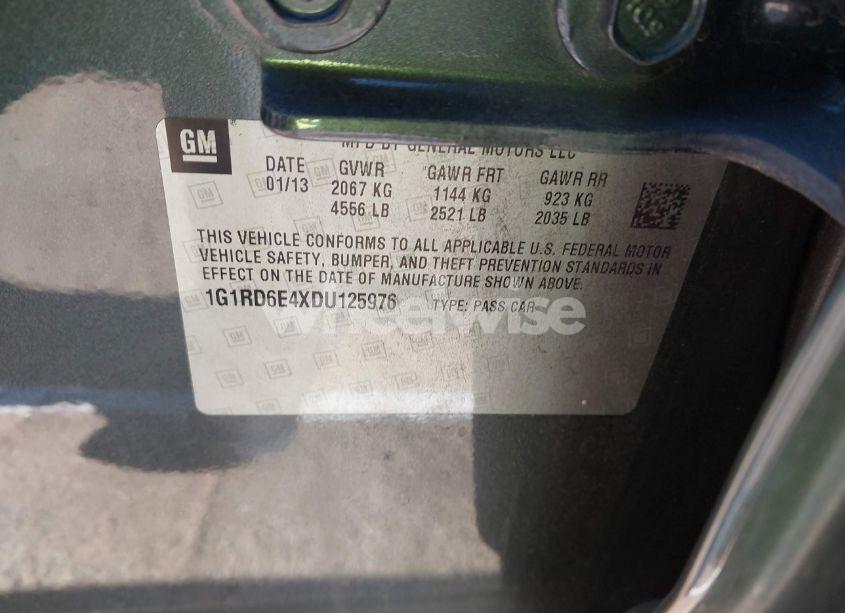 Photo 9 of 2013 Chevrolet Volt (VIN 1G1RD6E4XDU125976)