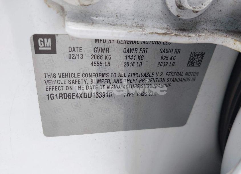 Photo 9 of 2013 Chevrolet Volt (VIN 1G1RD6E4XDU133916)