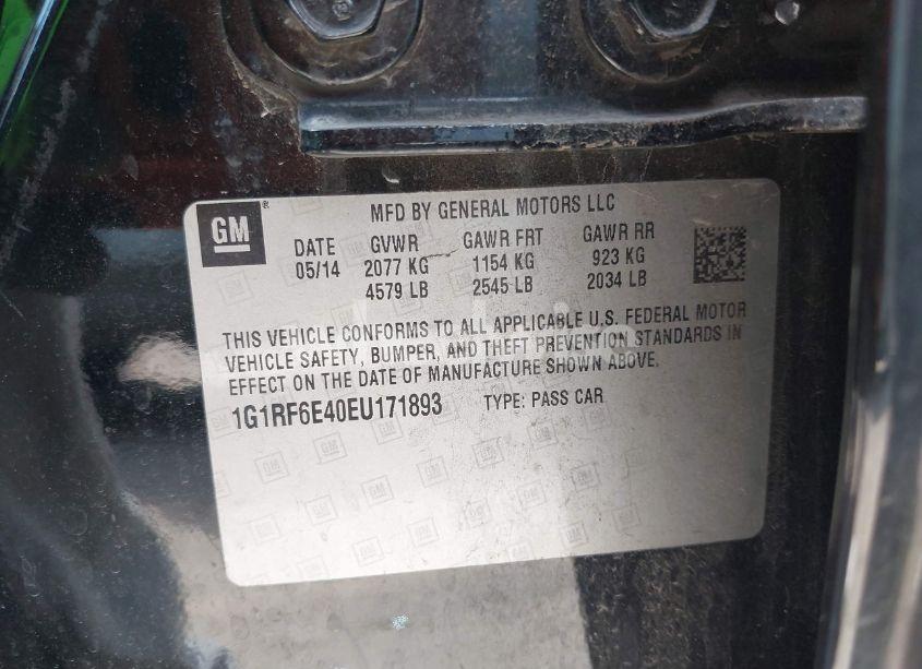 Photo 9 of 2014 Chevrolet Volt (VIN 1G1RF6E40EU171893)