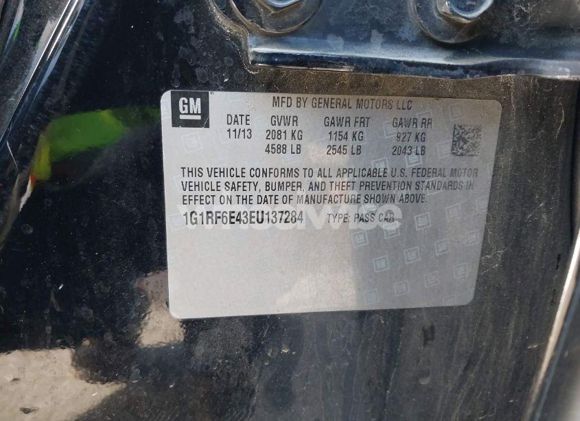 Photo 9 of 2014 Chevrolet Volt (VIN 1G1RF6E43EU137284)