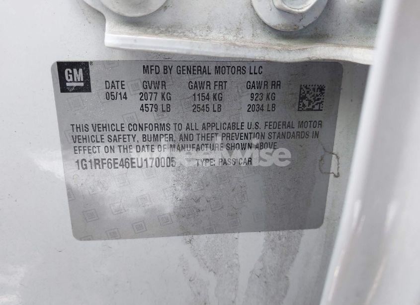 Photo 9 of 2014 Chevrolet Volt (VIN 1G1RF6E46EU170005)