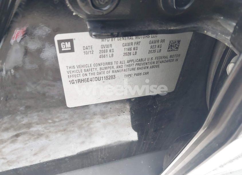 Photo 9 of 2013 Chevrolet Volt (VIN 1G1RH6E40DU115283)