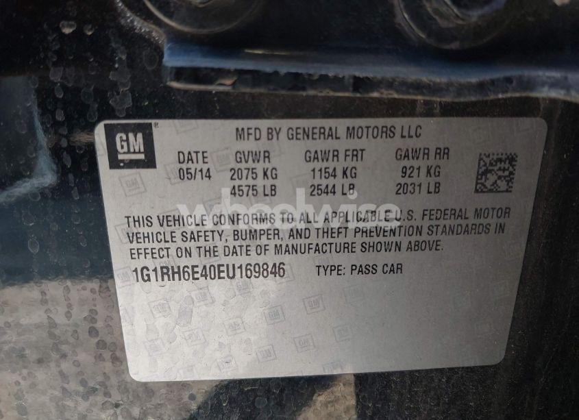 Photo 9 of 2014 Chevrolet Volt (VIN 1G1RH6E40EU169846)