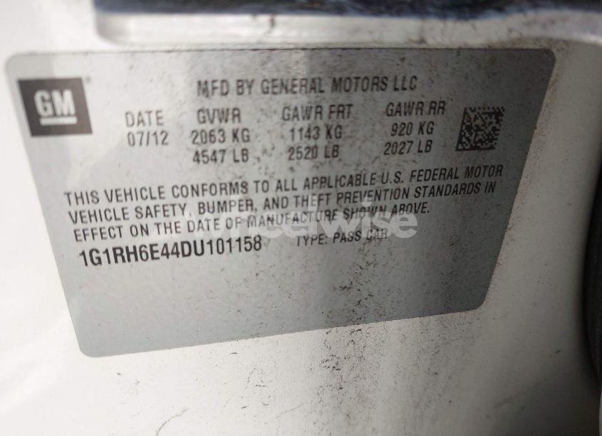 Photo 9 of 2013 Chevrolet Volt (VIN 1G1RH6E44DU101158)