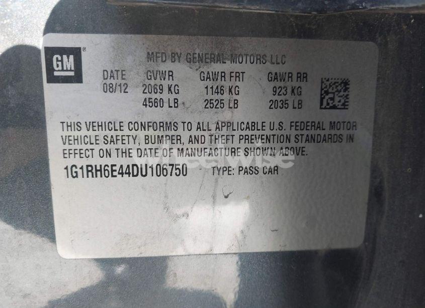 Photo 9 of 2013 Chevrolet Volt (VIN 1G1RH6E44DU106750)