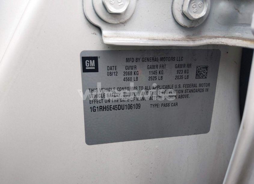 Photo 9 of 2013 Chevrolet Volt (VIN 1G1RH6E45DU106109)