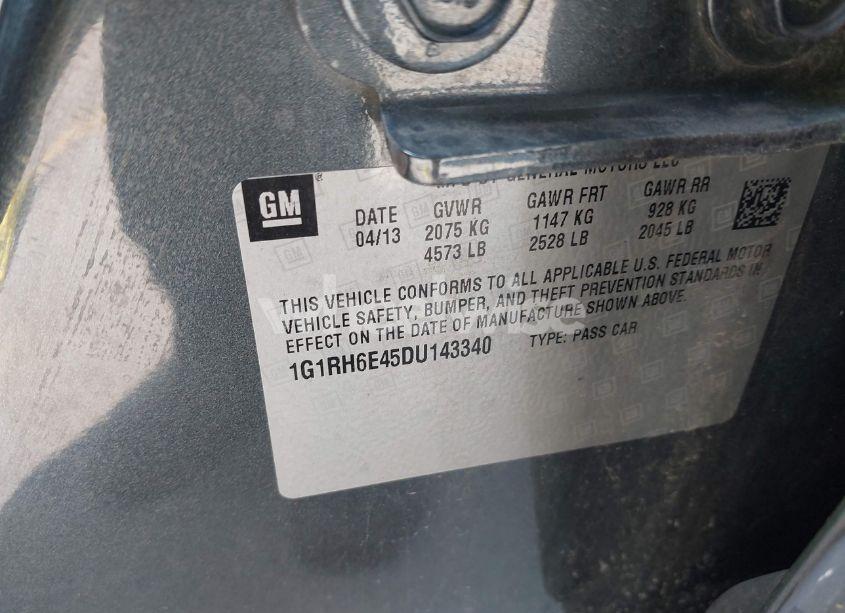 Photo 9 of 2013 Chevrolet Volt (VIN 1G1RH6E45DU143340)