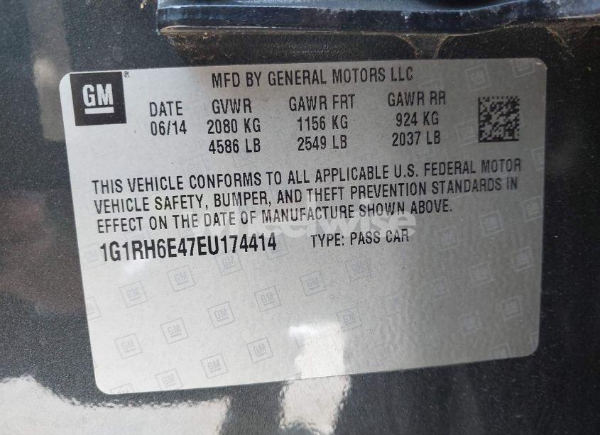 Photo 9 of 2014 Chevrolet Volt (VIN 1G1RH6E47EU174414)