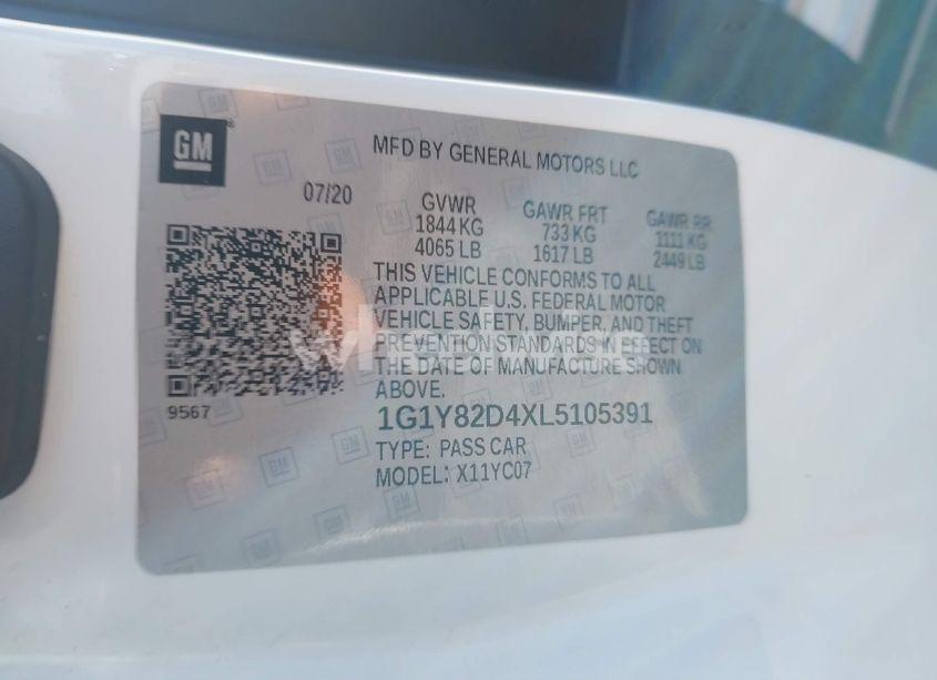 Photo 9 of 2020 Chevrolet Corvette STINGRAY RWD 3LT (VIN 1G1Y82D4XL5105391)