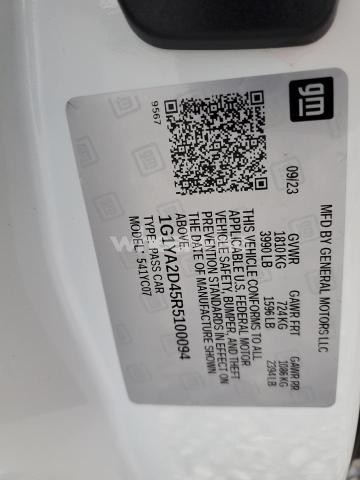 Photo 12 of 2024 CHEVROLET CORVETTE STINGRAY 1LT (VIN 1G1YA2D45R5100094)