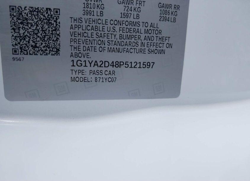 Photo 9 of 2023 Chevrolet Corvette STINGRAY RWD 1LT (VIN 1G1YA2D48P5121597)