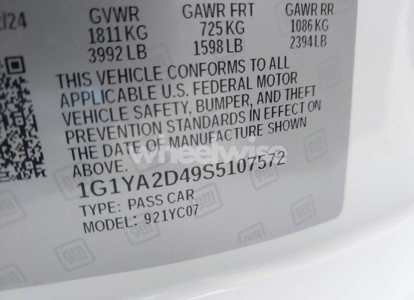 Photo 9 of 2025 Chevrolet Corvette STINGRAY RWD 1LT (VIN 1G1YA2D49S5107572)