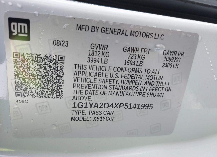 Photo 9 of 2023 Chevrolet Corvette STINGRAY RWD 1LT (VIN 1G1YA2D4XP5141995)