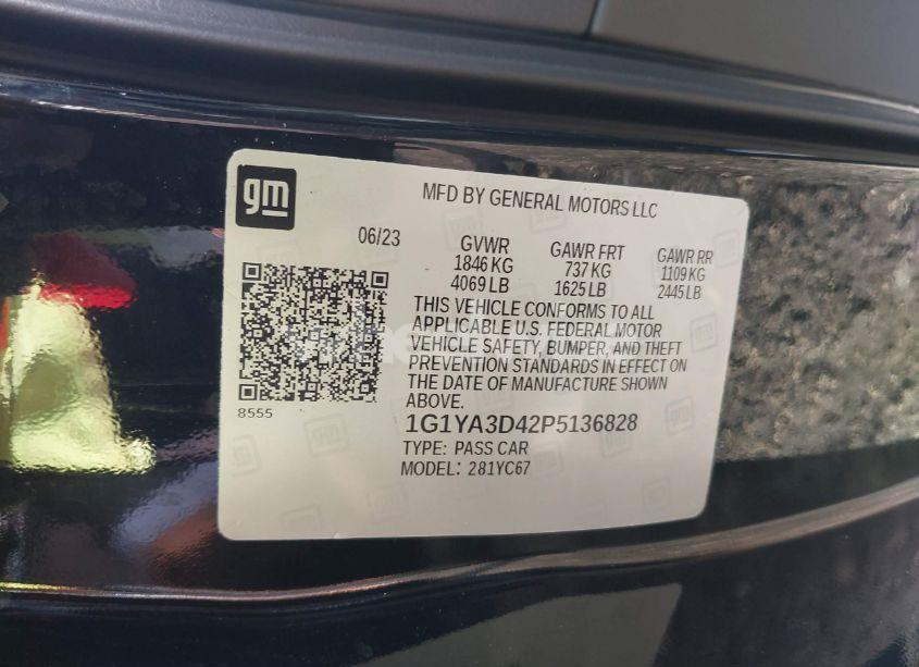 Photo 9 of 2023 Chevrolet Corvette STINGRAY RWD 1LT (VIN 1G1YA3D42P5136828)