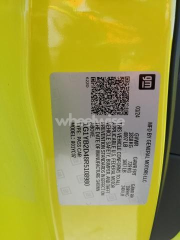 Photo 4 of 2024 CHEVROLET CORVETTE STINGRAY 2LT (VIN 1G1YB2D48R5108980)