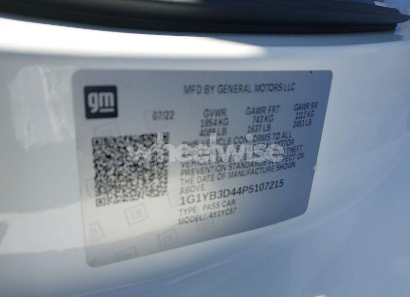 Photo 9 of 2023 Chevrolet Corvette STINGRAY RWD 2LT (VIN 1G1YB3D44P5107215)