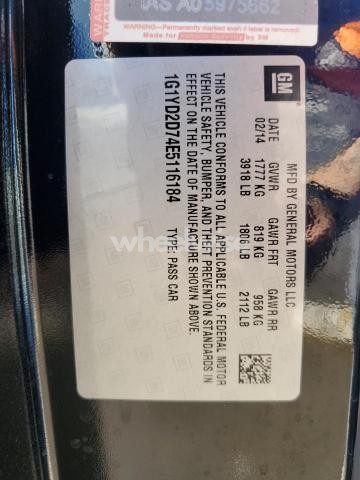 Photo 12 of 2014 CHEVROLET CORVETTE STINGRAY 2LT (VIN 1G1YD2D74E5116184)