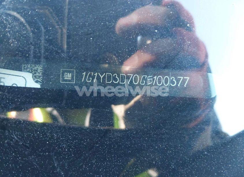 Photo 9 of 2016 Chevrolet Corvette STINGRAY (VIN 1G1YD3D70G5100377)