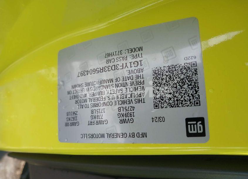 Photo 9 of 2024 Chevrolet Corvette (VIN 1G1YF3D33R5604397)