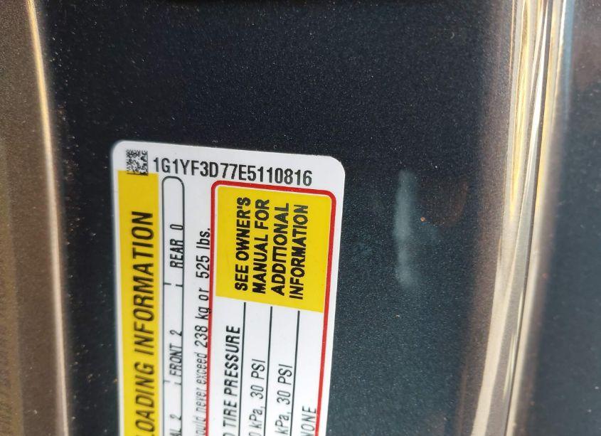 Photo 9 of 2014 Chevrolet Corvette STINGRAY (VIN 1G1YF3D77E5110816)