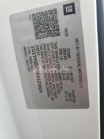 Photo 8 of 2019 CHEVROLET CORVETTE STINGRAY Z51 1LT (VIN 1G1YH2D79K5123924)