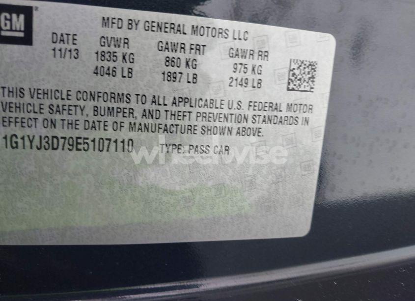 Photo 9 of 2014 Chevrolet Corvette STINGRAY Z51 (VIN 1G1YJ3D79E5107110)