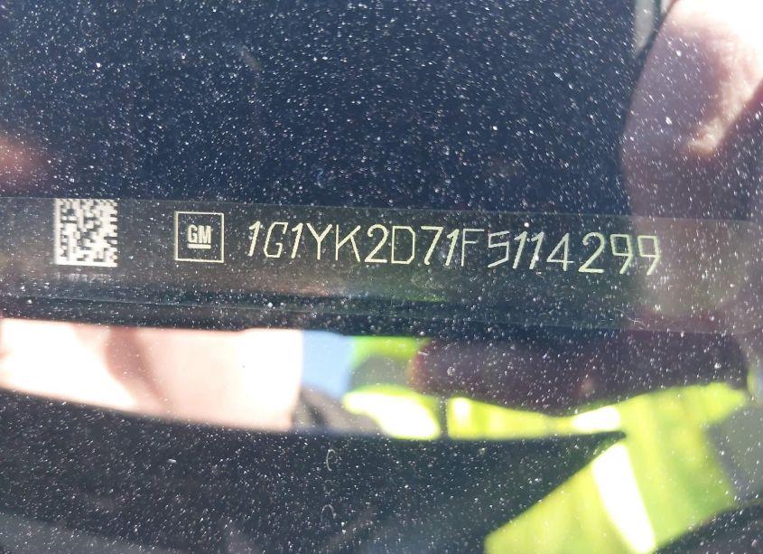 Photo 9 of 2015 Chevrolet Corvette STINGRAY Z51 (VIN 1G1YK2D71F5114299)