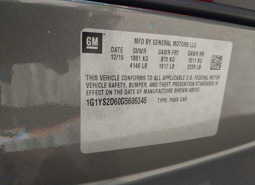 Photo 9 of 2016 Chevrolet Corvette Z06 (VIN 1G1YS2D60G5606346)