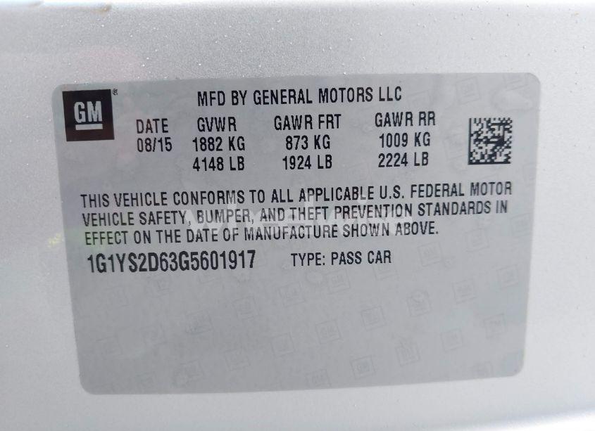 Photo 9 of 2016 Chevrolet Corvette Z06 (VIN 1G1YS2D63G5601917)