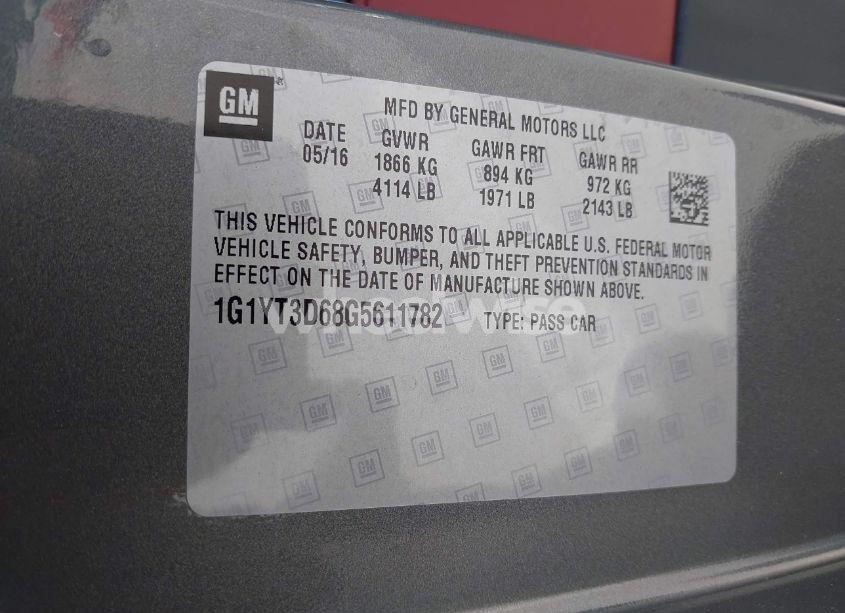 Photo 9 of 2016 Chevrolet Corvette Z06 (VIN 1G1YT3D68G5611782)