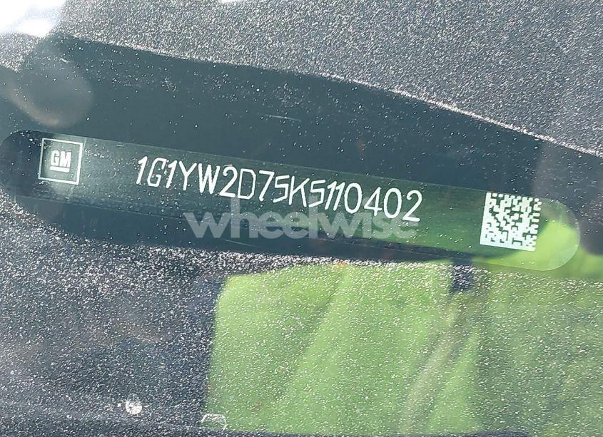 Photo 9 of 2019 Chevrolet Corvette GRAND SPORT (VIN 1G1YW2D75K5110402)