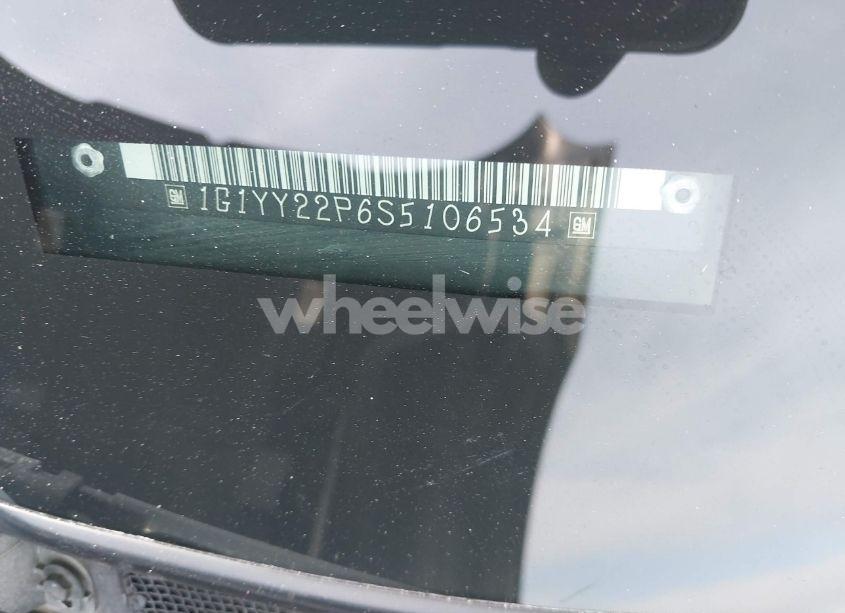 Photo 9 of 1995 Chevrolet Corvette (VIN 1G1YY22P6S5106534)