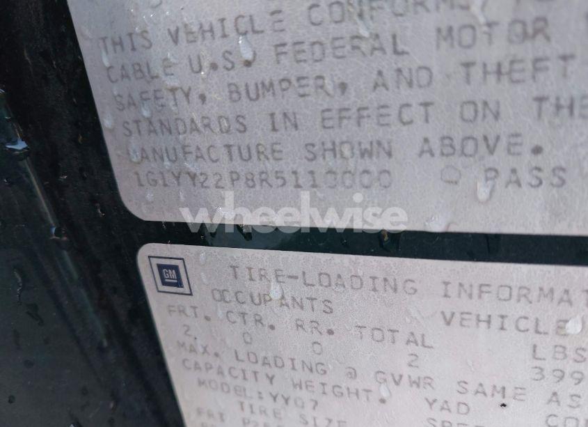 Photo 9 of 1994 Chevrolet Corvette (VIN 1G1YY22P8R5110000)