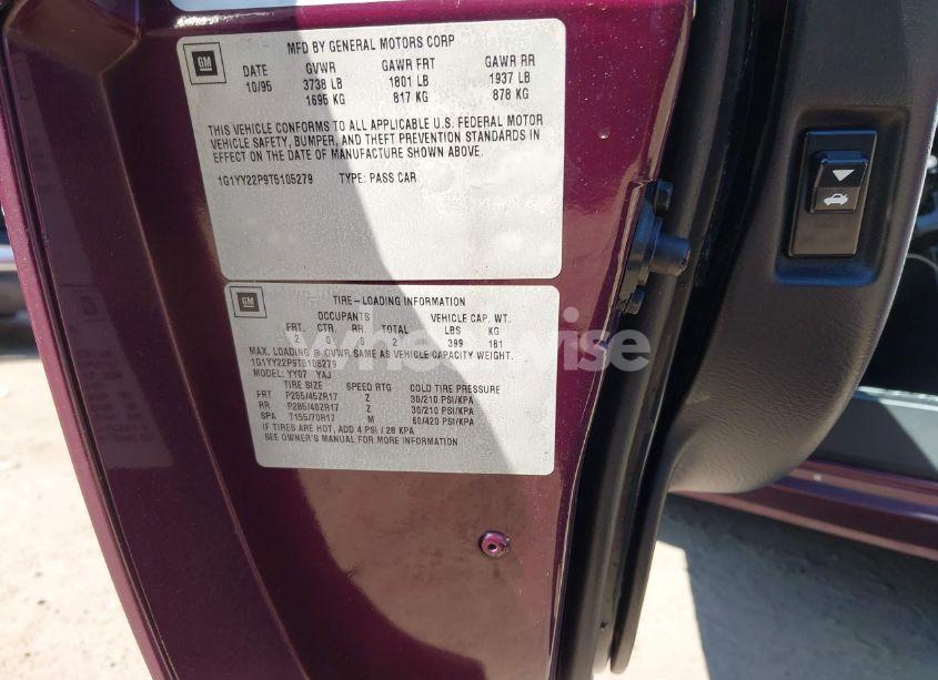 Photo 9 of 1996 Chevrolet Corvette N/A (VIN 1G1YY22P9T5105279)