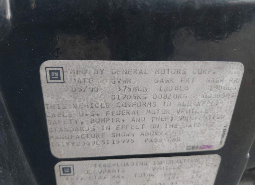 Photo 9 of 1990 Chevrolet Corvette N/A (VIN 1G1YY2389L5115995)