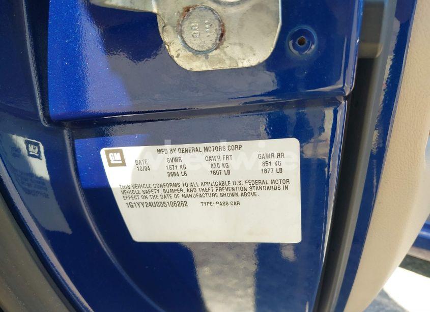 Photo 8 of 2005 Chevrolet Corvette N/A (VIN 1G1YY24U055106262)