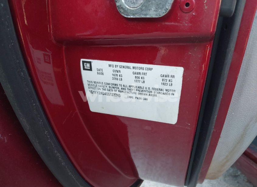 Photo 9 of 2005 Chevrolet Corvette N/A (VIN 1G1YY24U455122240)