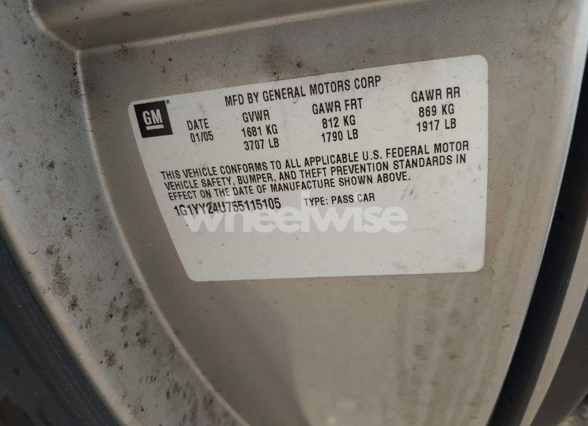 Photo 9 of 2005 Chevrolet Corvette N/A (VIN 1G1YY24U755115105)