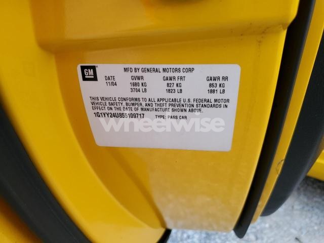 Photo 6 of 2005 CHEVROLET CORVETTE N/A (VIN 1G1YY24U855109717)