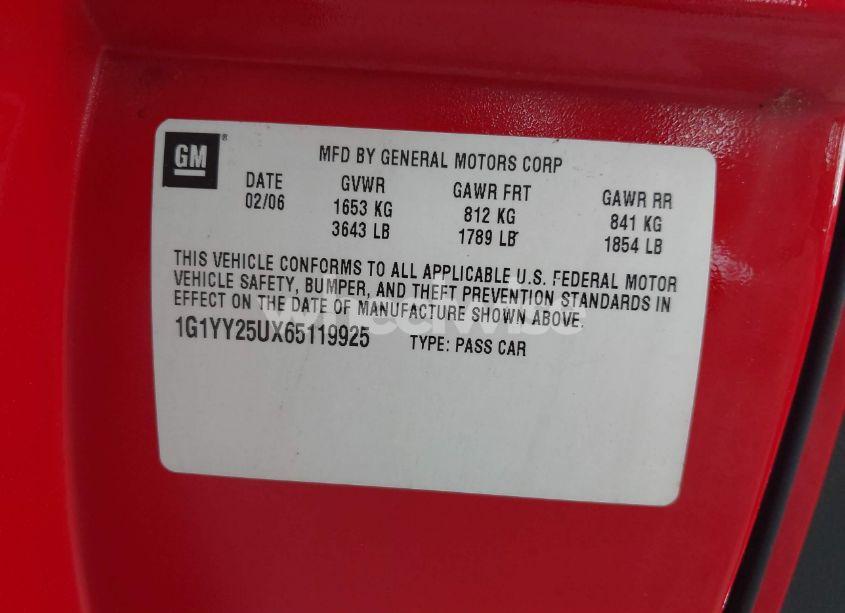 Photo 9 of 2006 Chevrolet Corvette N/A (VIN 1G1YY25UX65119925)