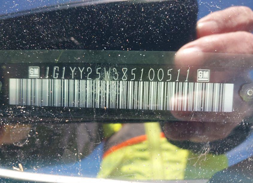 Photo 9 of 2008 Chevrolet Corvette (VIN 1G1YY25W385100511)