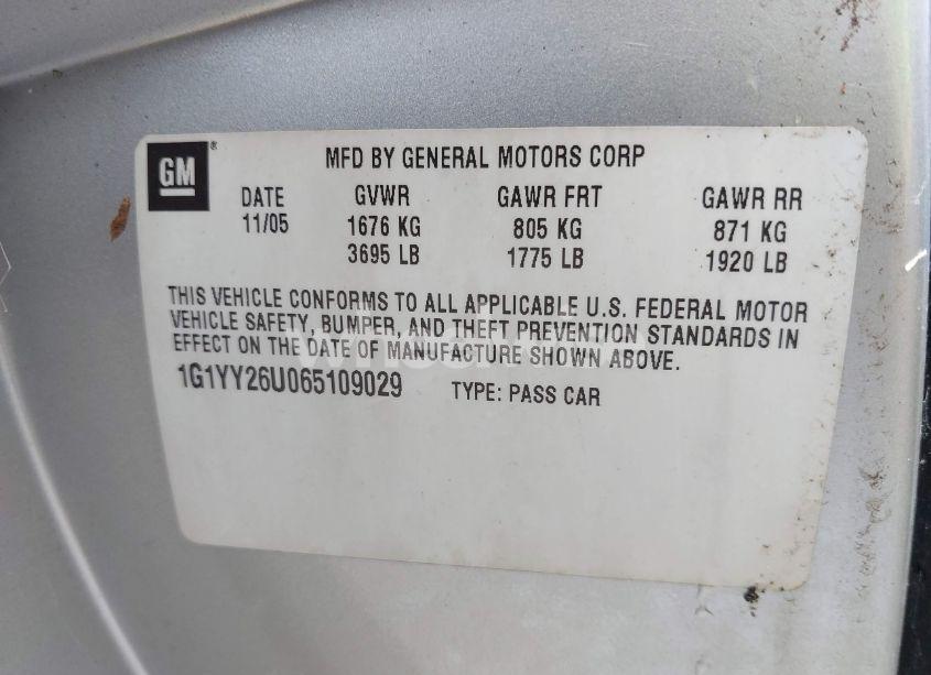 Photo 9 of 2006 Chevrolet Corvette N/A (VIN 1G1YY26U065109029)